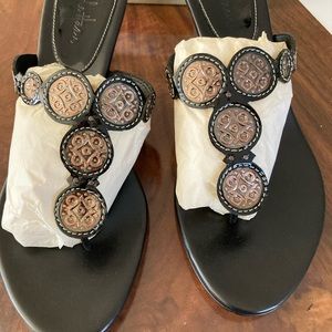 Cole Haan - Bridgit Thong Black Patent